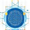 Icône d'intégration d'IA en entreprise